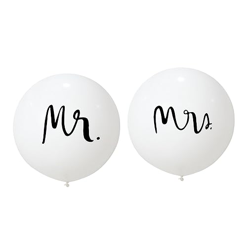 OFFSCH Mr und Mrs Ballons Groß 36 Zoll Latex Ballon Set Hochzeit Mrs Ballon Buchstaben von OFFSCH