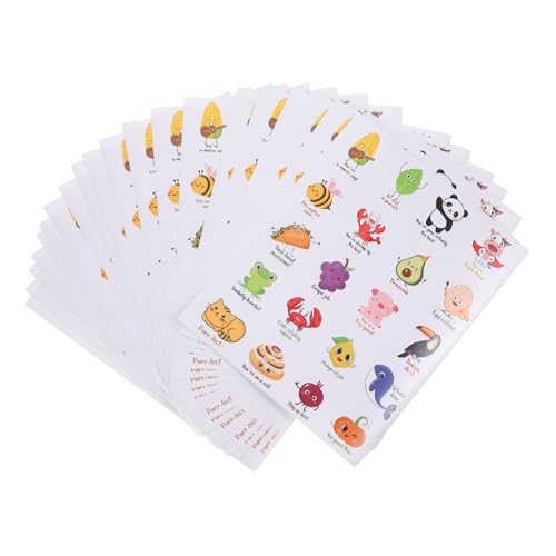 OFFSCH 20 Blätter Aufkleber für Wasserflaschen klassenzimmer aufkleber Massenaufkleber für Kinder kinderzimmer sticker scrapbooking sticker stickern Aufkleber süß Motivationsaufkleber PVC von OFFSCH