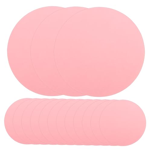 OFFSCH 20 Stk Runder Karton Kreis Malkarton Runder Malkarton Kartenvorrat Runder Zeichenkarton Runder Diy-karton Diy Handzeichnungskartons Runder Kalligrafiekarton Rosa Papier von OFFSCH