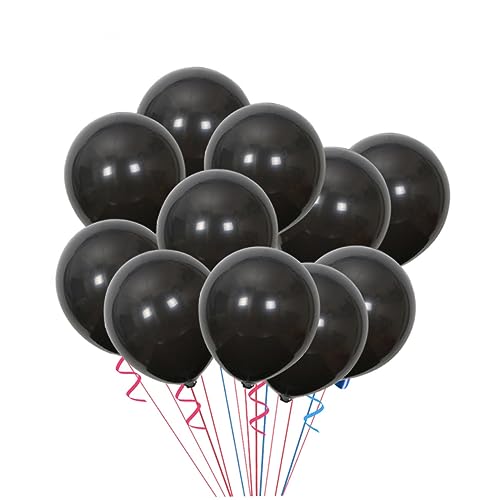 OFFSCH 20 Stück 10 Latexballons Hochzeitsballons Geburtstag Luftballons Partyballons Black von OFFSCH