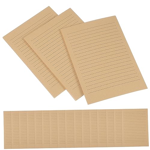 OFFSCH 200 Blatt Grußkartenpapiere paketpapier packpapier wickelpapier geschenpapier Einladungspapier Pergament Papierlinie leer briefumschläge dekorative Briefpapiere Brief Kraftpapier von OFFSCH