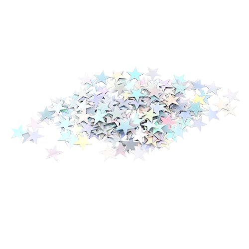 OFFSCH 10mm Pentagramm Pailletten Party Tisch Konfetti 2000 Stücke Silber Farbe Dekorative für Geburtstag Hochzeit Feier von OFFSCH