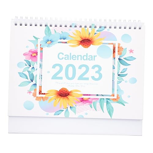 OFFSCH 2023 Monatlicher Tischkalender Büro-notizblock Digitaluhr Mit Großem Display Plant Aufnahmekalender Bürodekorationen Für Die Arbeit Home-office-schule Kalender Für Colorful Papier von OFFSCH