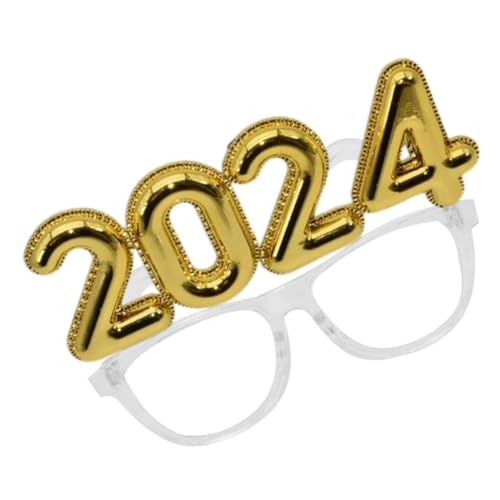 OFFSCH 2024 Brille Frohes Neues Jahr Brillen Foto-requisiten Für Das Neue Jahr 2024 Neuheit Brillen Für Die Weihnachtsfeier Frohe Weihnachten-brillen Silvesterbrille Anzahl Geschenk Stk von OFFSCH