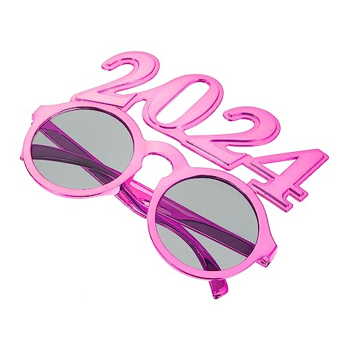 OFFSCH 2024 Brille Fotoornamente farbige Brille Brillen für Fotoautomaten Nummer kinderferngläser leuchtbrillen trendige sonnenbrille lustige brille des neuen jahres Party-Requisiten Stk von OFFSCH