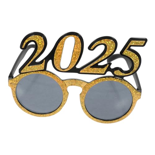 OFFSCH 2025 Frohes Neues Jahr Dekorationen Weihnachtsbrille Kostüm Brille Party-requisiten Frohes Neues Jahr Brille Party-brillengestell Gläser Silvester Brille Neuheitsbrille Stk von OFFSCH