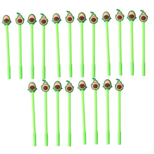 OFFSCH 20St Avocado-Gelstift gelstifte gel schreibstifte doodles schulm bürogadges Cartoon-Gelstift Schreibstifte für Mädchen kugelschreiber Cartoon-Rollenstift Gel-Tintenstift Plastik von OFFSCH