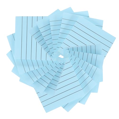 OFFSCH 20St Haftnotiz leeres Notizpapier Nachrichtenaufzeichnungspapier Aufkleber für Büronotizen tragbarer Notizblock multifunktionales Notizpapier Nachrichtenpapier Blue von OFFSCH