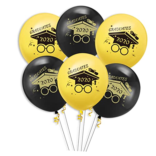 OFFSCH 20St dekorativer Luftballon party decoration party dekoration black balloons goldene luftballons Latexballons Ballon-Helium Luftballons für den Abschluss Luftballons zum Abschluss von OFFSCH