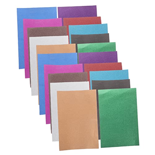 OFFSCH 20st Glitzerpapier Geschenkpapier Selbstklebendes Bastelpapier Klebriges Bastelpapier DIY-bastelpapier Papier Selber Machen Papier Schneiden Selber Machen Glitzerndes Bastelpapier von OFFSCH