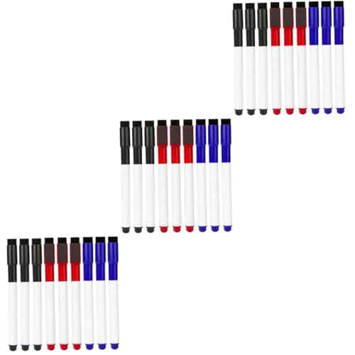 OFFSCH 27 Stück Trocken Abwischbarer Stift Trocken Abwischbarer Radiergummi Für Trockenlöscher Mit Radiergummi Für Den Haushalt Trocken Abwischbare Marker Trocken Abwischbare von OFFSCH