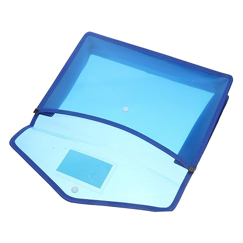 OFFSCH 2St A4 Aktentasche Aktentaschen Dokumenten-Organizer-Tasche Taschenhalter Ordner aufbewahrungssack storage pockets mappen Dateien Organizer Dateiorganisator Aluminiumlegierung Blue von OFFSCH