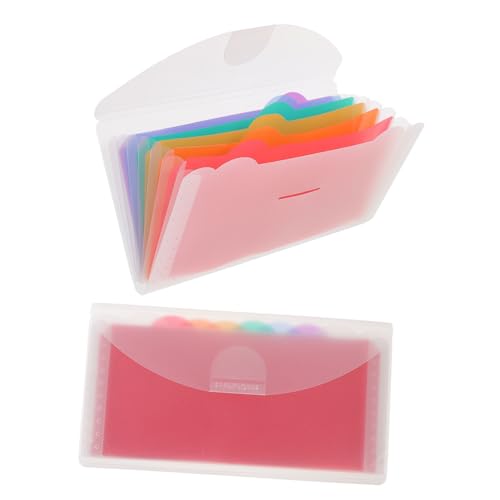 OFFSCH 2St Bill Akkordeontasche ordner storage boxes Veranstalter die organizer cartape kleiner Aktenorganisator Organisator für Papierakten Aktenhalter aus Papier pp von OFFSCH