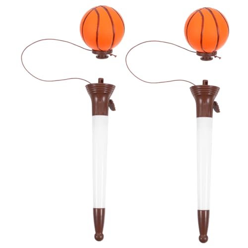 OFFSCH 2St tragbare Spaßstifte Cartoon-Stifte Malstifte lustige stifte für kinder Schreibstift Kreativer Kugelschreiber Basketball-Design-Pin Basketball-Stifte Studentenversorgung Plastik von OFFSCH