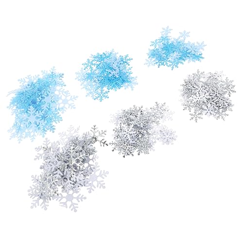 OFFSCH 2st Gefälschte Schneeflocke Dekoration Weihnachtspaillette Feiertagstisch Pailletten-sprenkel Weihnachtsschnee Glitzernde Urlaubspailletten Weihnachtsstreusel Glitzer Polyester von OFFSCH