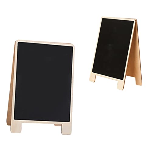 OFFSCH 2st Kleine Tafel Bemalen Heimdekoration Schild Am Schwarzen Brett Staffelei Menütafel Tafelzeichen Tafelschild Für Den Tisch Sandwichbrett Kreide-menütafel Zypresse Black von OFFSCH