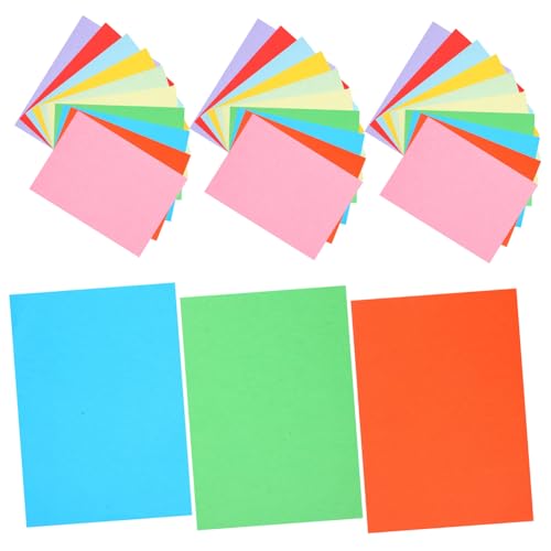 OFFSCH 3 Packungen Farbiges Kopierpapier A4 Druckpapier Schimmernder Karton Posterkarton Große Pastellpapiere Farbige Origami Papiere Seidenpapier Farbiges Geschenkpapier von OFFSCH