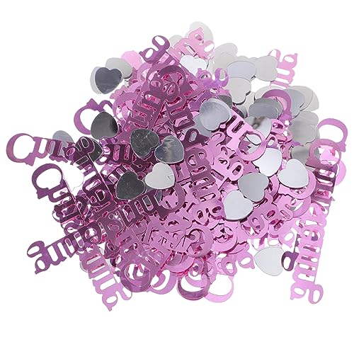 OFFSCH 3 Streuen Sie Konfetti auf den Babypartytisch babyshowerparty party decoration geschenkdose geschenkebox glinet party dekoratives konfetti -Mittelstücke für Tische Harz Rosa von OFFSCH