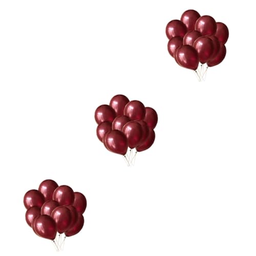 OFFSCH 300 Stück 12 weinrote Luftballons Ballongas hochzeitslaken luftbalons luftballone luftballons helium klare Luftballons metallische Luftballons Latexballon Geburtstagsfeier Ballon von OFFSCH