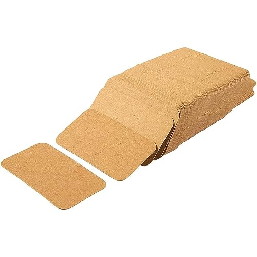 OFFSCH 300St Kraftkarton Lesezeichen Mini-Notizkarten blinken einfache Karten Leerzeichen Lernkarten leer leere Karten leere Notizkarten kleine Notizkarten Mini-Karteikarten Kraftpapier von OFFSCH