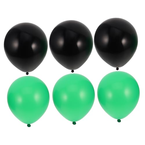 OFFSCH 30St Ballonanzug Luftballons Set Ballons für Party Latexballons kaufen Grüne schwarze Ballons Ballon Dekorationen Geburtstagsballonzubehör grün-schwarzer Latexballon Emulsion von OFFSCH