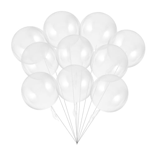 OFFSCH 35 Stück Klare Bobo Luftballons Transparente Ballons Für Geburtstag Hochzeiten Babypartys Und Brautpartys Dekoration Für Besondere Anlässe Ideal Für Innen Und Außeneinsatz von OFFSCH