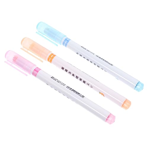 OFFSCH 3St Roller-Textmarker ästhetische Highlighter textmarker stift Marker machen schicke Marker süße Schulsachen büromaterial office zubehör Zeichenstifte Buch-Textmarker Plastik von OFFSCH