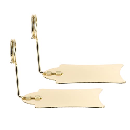 OFFSCH 3st Preisschild-clip Küchenetiketten Halter Für Lebensmittelschilder Inhaber Regaletikettenhalter Warenhalter Supermarkt-tag-clip Lebensmittelklemme Zeichenclips Korb Golden Metall von OFFSCH