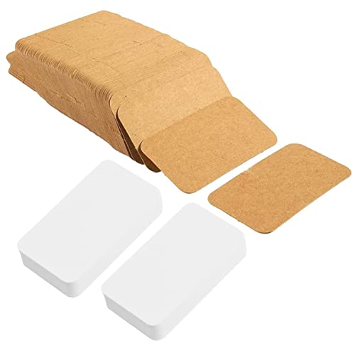 OFFSCH 4 Packungen Kraftkarton Notizpapier Blanko Nachrichtenzubehör Notizzubehör Nachrichtenzubehör Notizzubehör Kraftpapier von OFFSCH