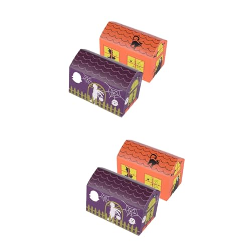 OFFSCH 40 Stk Bonbonhalter Mit Geistermuster Kürbiseimer Kleine Geschenkboxen Halloween- -pappschachteln Halloween-süßigkeiten-eimer Süßigkeiten-geschenkboxen Halloween Bevorzugt Masse von OFFSCH