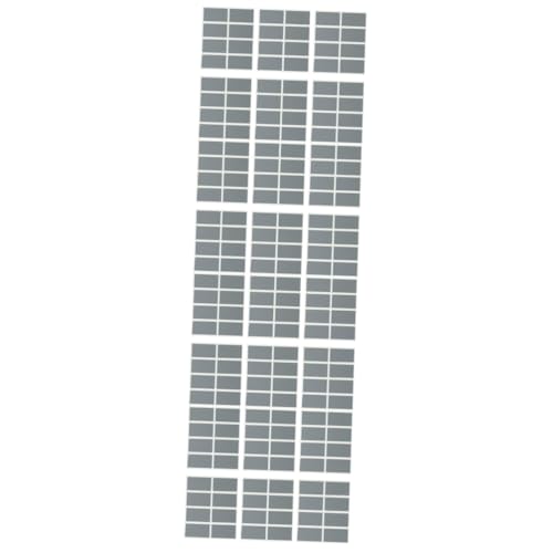 OFFSCH 400 Stk Rubbelkarten-aufkleber Klebrig Lebensmitteletiketten Streifen Durchsichtige Aufkleber Transparent Spachtelmasse Für Schränke Doppelt Etikettendrucker Silver Papier von OFFSCH