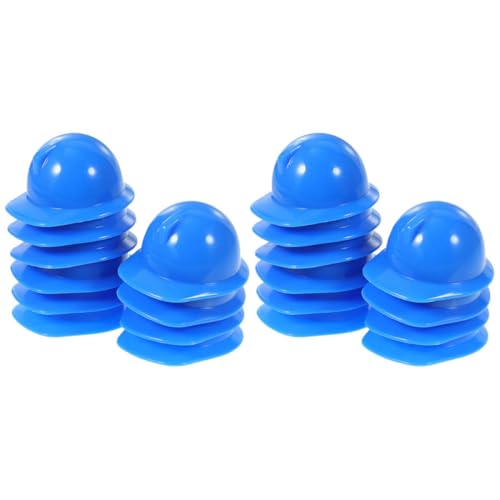 OFFSCH 40Pcs Mini Bauhut Weiße Harthelme Für Große Hüte Sombreros Harte Visor Trucker Hüte Für Modische Hüte Männer Cap Bump Caps Mini Stuhl Modell Plastik Blau von OFFSCH