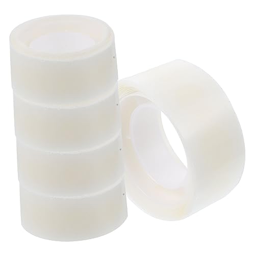 OFFSCH 5 Rollen Klebepunkte doppelseitiges Klebeband mit Punkten Aufkleber mit klaren Punkten klebeband doppelseitig double sided tape klare Punkte kreis aufkleber Gummi Transparent von OFFSCH