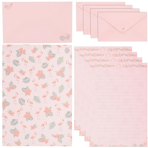 OFFSCH 5 Sätze Briefpapier-umschlag-kit Rosa Briefpapier Und Umschläge Vintage Briefpapier Umschläge Selbstklebend A5 Karten Und Umschläge Schreibwaren Briefumschläge Vintage-umschläge von OFFSCH