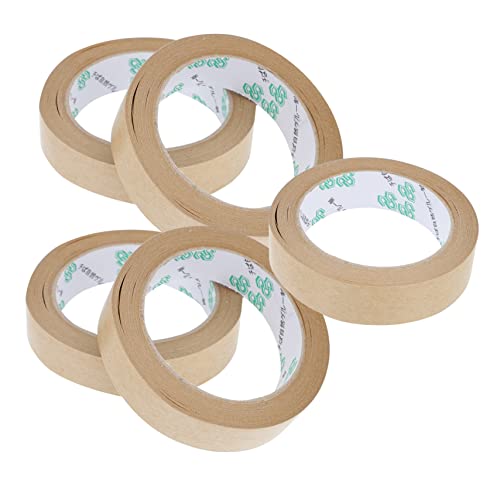 OFFSCH 5 Stk Klebeband aus Kraftpapier wasserdichte Kraftbänder wasserdichtes Band Kaninchen-Serviettenringe Abdeckband packing tape paketband wasserfreie Kraftbänder Kraftpapierbänder von OFFSCH