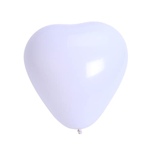 OFFSCH 50 Stück 10 Hochzeitsballon hochzeit dekoration hochzeits dekoration party supplies perlmuttfarbene Luftballons dekorativer Luftballon runder Ballon Dekorationsballon Weiß von OFFSCH