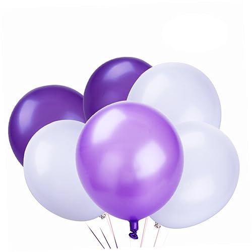 OFFSCH 50 Stück 12 Herzballons Latexballon Partydekoration Violett von OFFSCH