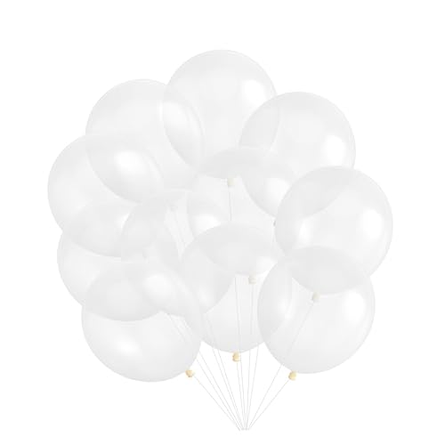 OFFSCH 50 Stück 12 Zoll Transparente Latexballons Verdickte 3G Luftballons Für Geburtstag Hochzeit Party Dekoration von OFFSCH