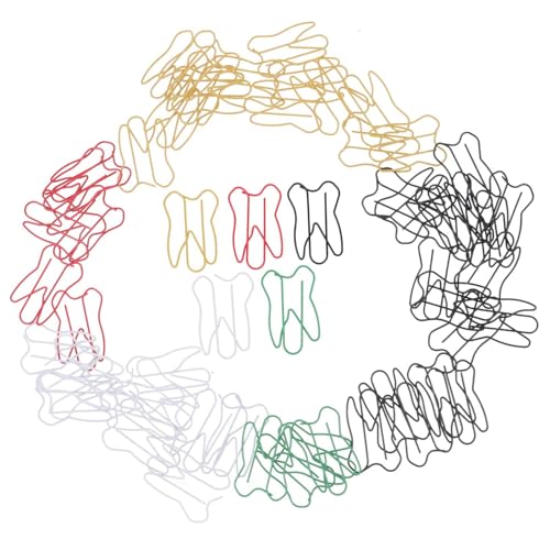 OFFSCH 50 Stück Fotoclip Zahnschmuck Partygeschenk Büroklammerhalter Für Waschbecken Große Büroklammer Partykram Süße Büroklammer Süßer Klipp Schreibwaren Büroklammern Büro Die Büroware von OFFSCH