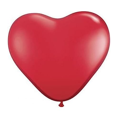 OFFSCH 50 Stück Herz-latexballon Perlmuttartiger Ballon Weiße Herzballons Rote Herzballons Herz Hochzeitsherzballon Matte Luftballons Weißer Ballon Herz Luftballons Hochzeitsballons von OFFSCH