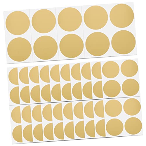 OFFSCH 50 Stück Kratzfolienaufkleber Klebeband goldene Rubbelaufkleber Etikett basteln für kinder bastelsets für kinder Spiele Rubbelaufkleber DIY-Aufkleber für Belohnungsprogramme Papier von OFFSCH