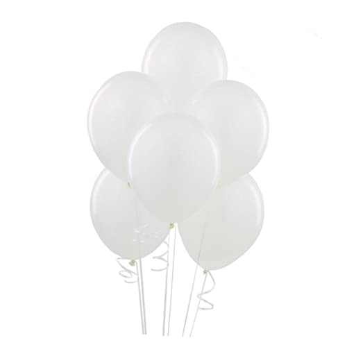 OFFSCH 50 Stück Runde Perlen Latex Luftballons Dekoration Luftballons Für Geburtstag Hochzeit Party Feiern Weiße Ballons Dekorative Lieferungen von OFFSCH