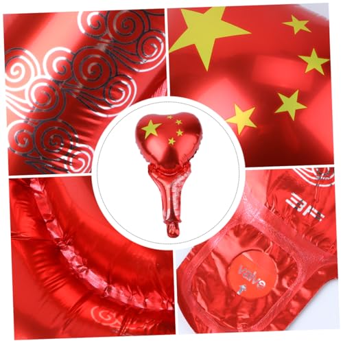 OFFSCH 50 Stück langlebige Handballons silvester party silvesterparty Festival Dekoration Halloween-Party-Ballon Rote Herzballons umweltfreundliche Handballons Festival-Handballons von OFFSCH