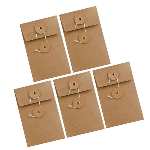 OFFSCH 5Pcs Datenspeicherbeutel Vintage Kraft Umschläge Vintage Umschläge Kraftumschläge Für Hochzeit von OFFSCH