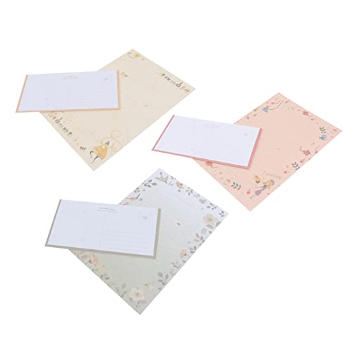 OFFSCH 5St Briefpapier mit Umschlägen Umschlagbriefe süß Blumendruckpapier farbiges liniertes Briefpapier Schreibwaren für Briefe Schulbriefpapier briefumschlag briefumschläge notizblöcke von OFFSCH