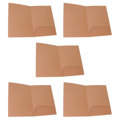 OFFSCH 5st Mappe Dokumentenordner Taschenportfolio-umschlag Ordnertaschen-organizer Braune Umschläge Wiederverwendbar Rechnungsberichtsordner Einzeltaschen-aktenordner Kraftpapier Brown von OFFSCH