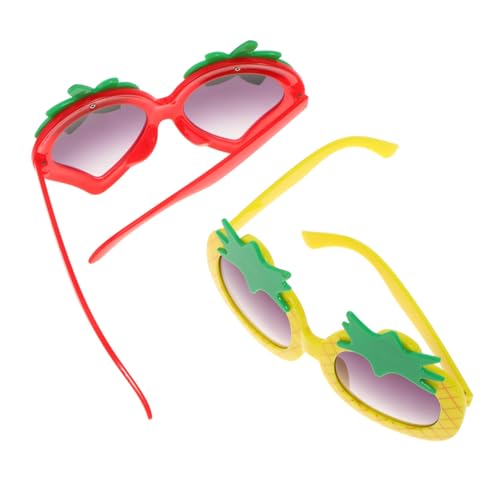 OFFSCH 6 Stk Partykleid Brille Weihnachtsstrumpffüller Neujahrsbrille Weihnachtsbrille Tropische Sonnenbrille Lustige Hawaiianische Sonnenbrille Weihnachtsfeier Brille Fotoautomat Plastik von OFFSCH