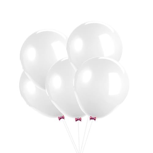 OFFSCH 6 Stück/Packung 36 Zoll Runde Latexballons Weiße Ballons Für Geburtstag Hochzeit Babyparty Dekoration von OFFSCH