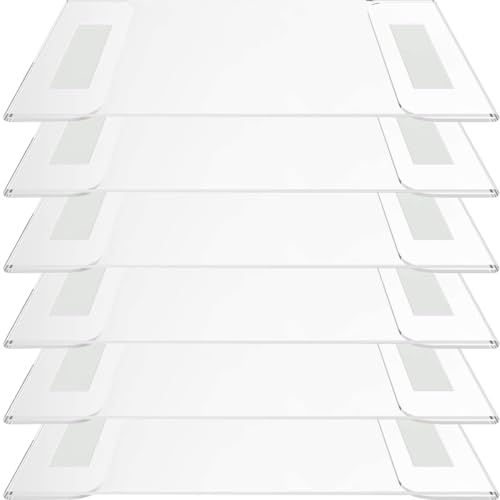 OFFSCH 6 Stück Acryl Schilderhalter Tischschildhalter Doppelseitiges Display Glasklar Für Menükarten Und Flyer von OFFSCH