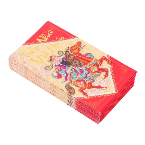 OFFSCH 60 Stück Geldumschläge Pferdejahr Rote Umschläge Lunar Year Hong Bao Umschläge für Chinesisches Frühlingsfest mit Vietnamesischen und Chinesischen Kulturmotiven OFFSCH 60 Stück Geldumschläge Pferdejahr Rote Umschläge Lunar Year Hong Bao Umschläge für Chinesisches Frühlingsfest mit Vietnamesischen und Chinesischen Kulturmotiven von OFFSCH